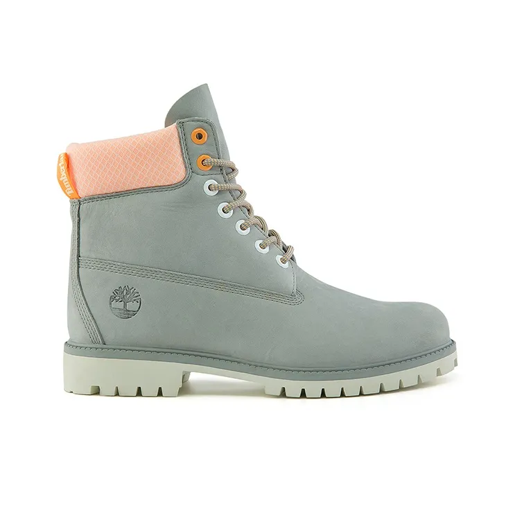 Timberland Hi Vis Heritage 6 Inch Waterproof Wide Fit Boot 'Grey'-1