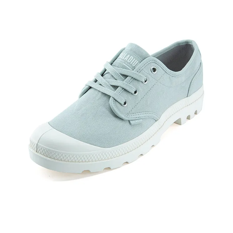 Palladium Pampa Oxford Anti-Slip Wear-Resistant Breathable Lightweight Warm Low-Top Canvas Shoes Men's Asphalt Gray-1