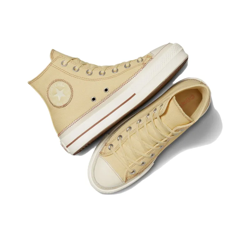 Converse Chuck Taylor All Star Lift Platform 'Yellow Brown' Women's-4