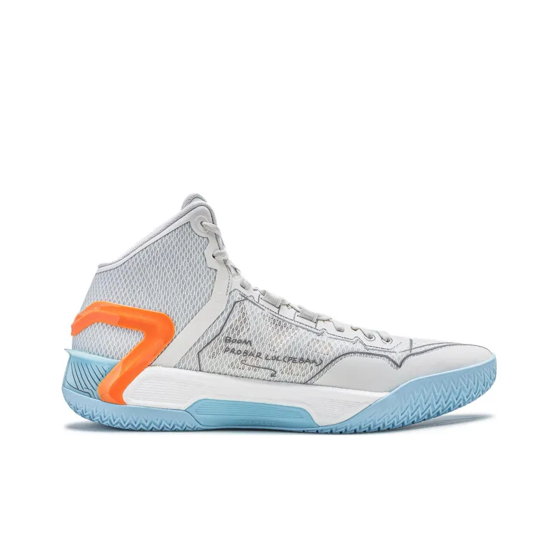 LINING Liren 4 Basketball Shoes Unisex Mid Top Light Lime-1