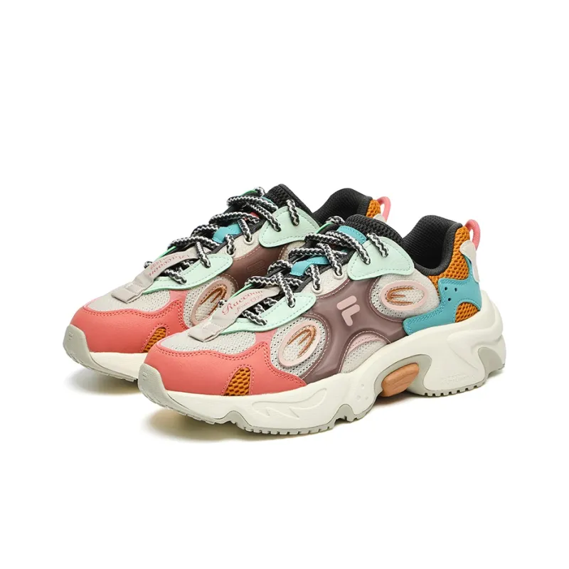 FILA FUSION Raccoon Sneakers 'Orange Aqua' Women's-2
