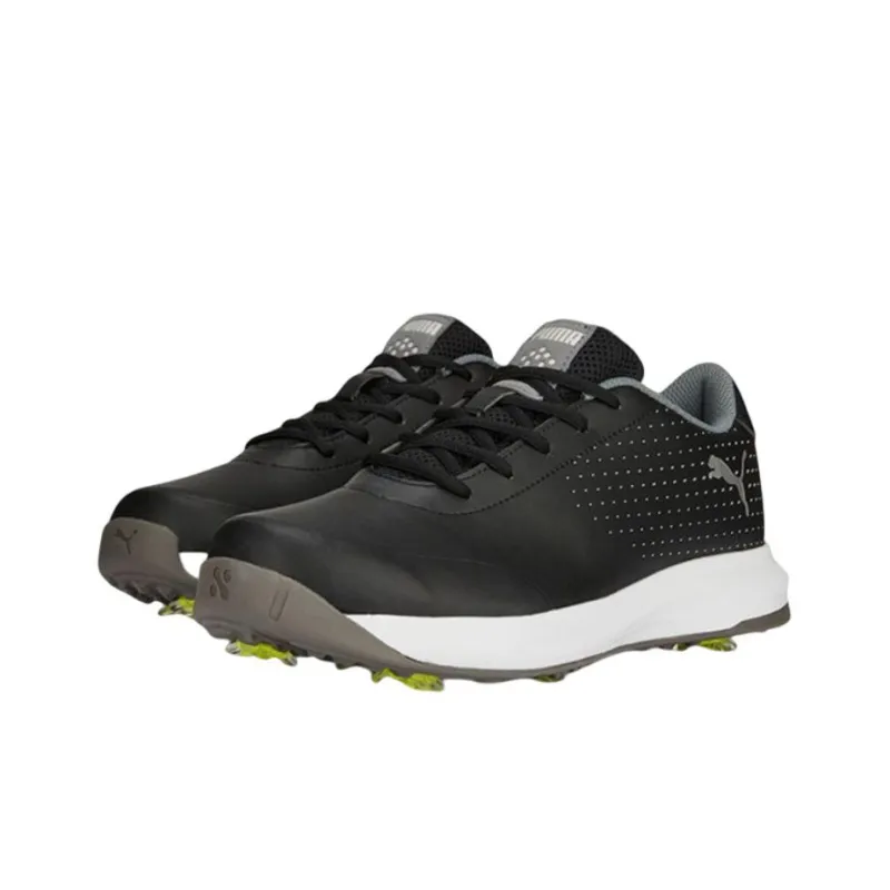 PUMA Fusion Tech Anti Slip Wear Resistant Low Top Golf Shoes Men's Black-2
