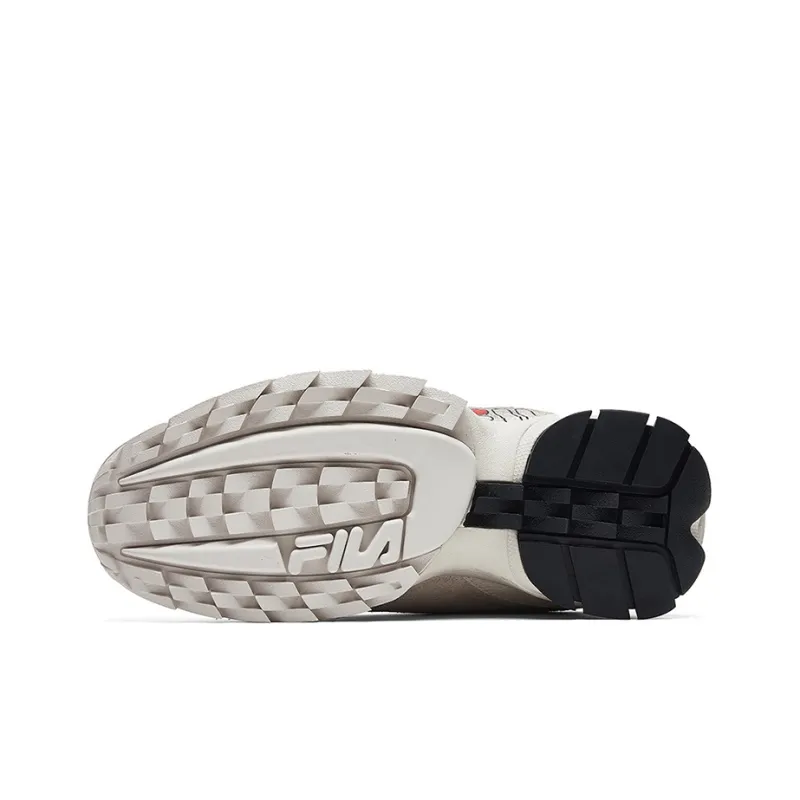 FILA FUSION Disruptor 2 Chunky Sneakers Women's Low Top White Silver-4