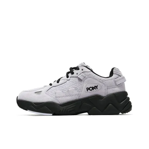 Pony Chunky Sneakers Women's Low-Top Gray Purple