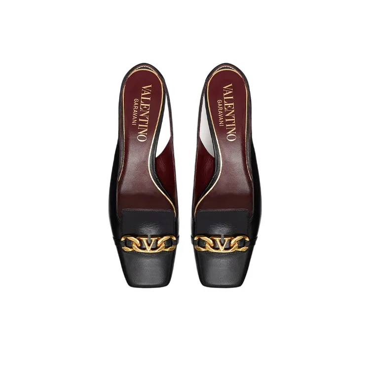 Valentino Vlogo Chain Women's Casual Shoes Women's Black-3