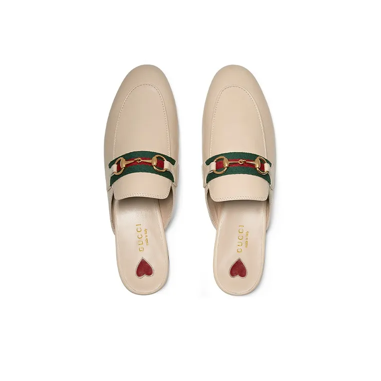 GUCCI Princetown Wrap-toe Slippers Women's Pink-3