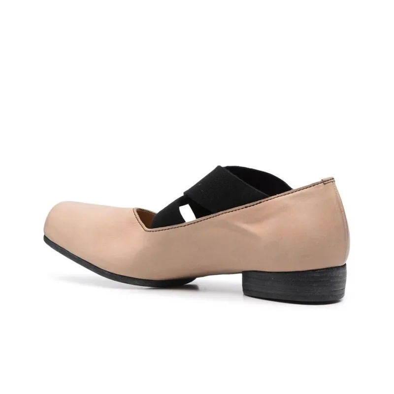 UMA WANG Ballerina Square Toe Elasticated Pumps-3