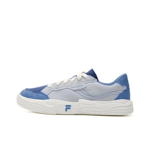 FILA FUSION POP 2 Canvas Shoes Men Low-Top White/Blue