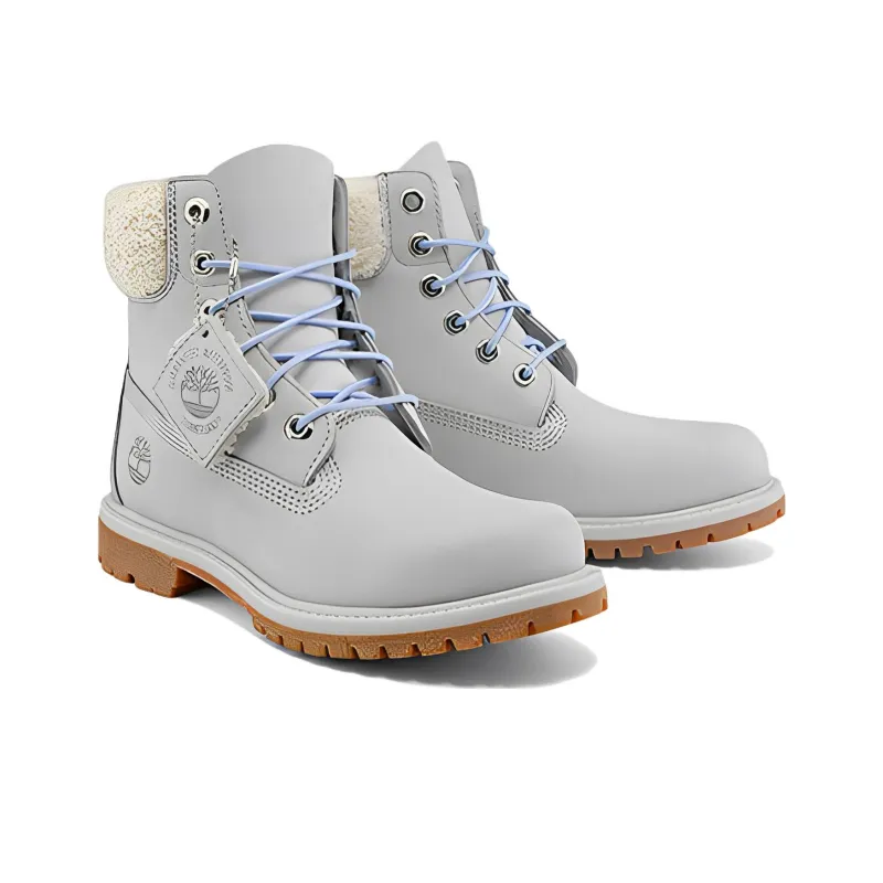Timberland Premium 6 Inch Waterproof Boot 'Light Grey Nubuck' Women's-2