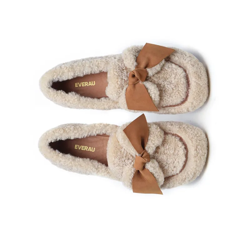 EVERAU Women's Casual Shoes Women's Low Top Beige-4