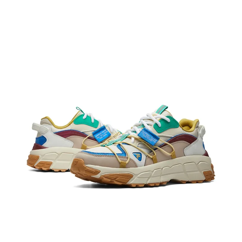 FILA FUSION Series Skyrunner Cushioning Abrasion Resistant Breathable Low Top Chunky Sneakers Men's Multicolor-3