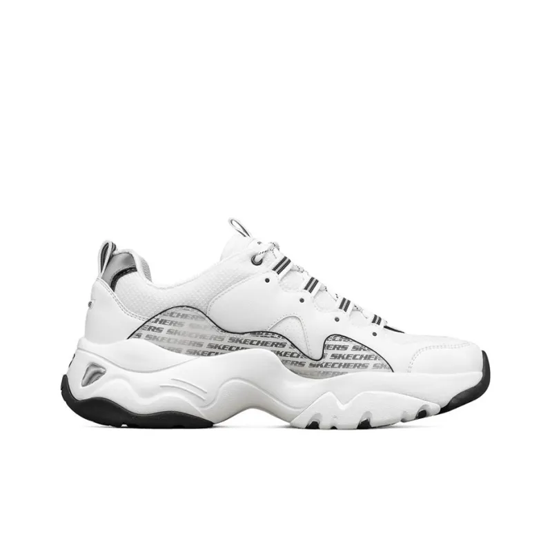 Skechers D Lites 3.0 Low Top Running Shoes White/Black-1
