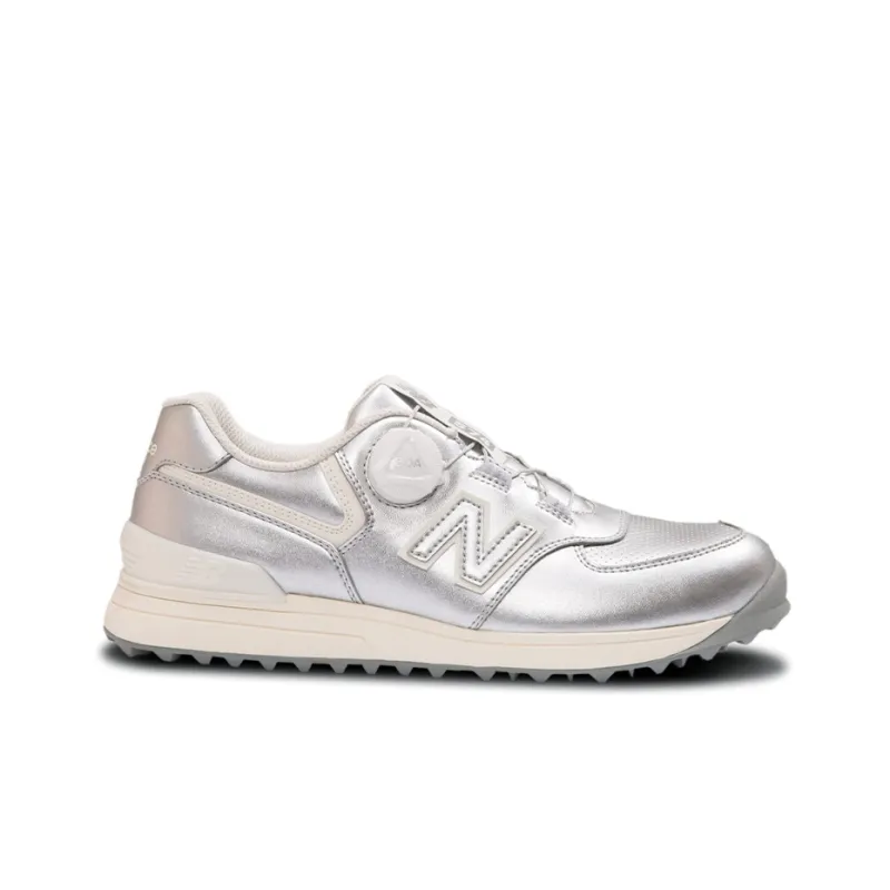 New Balance 574 V3 Boa Golf Shoes 'Silver White' Women's-1