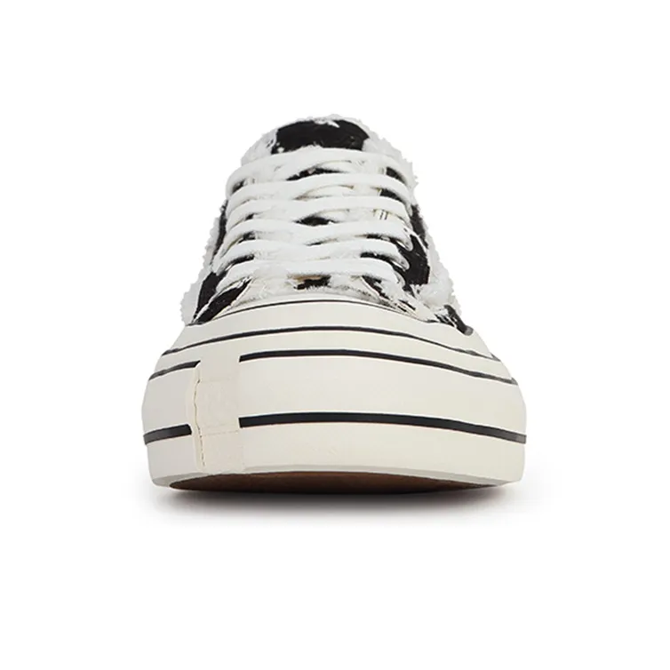 XVESSEL Canvas Shoes Unisex Low Top White/Black-3