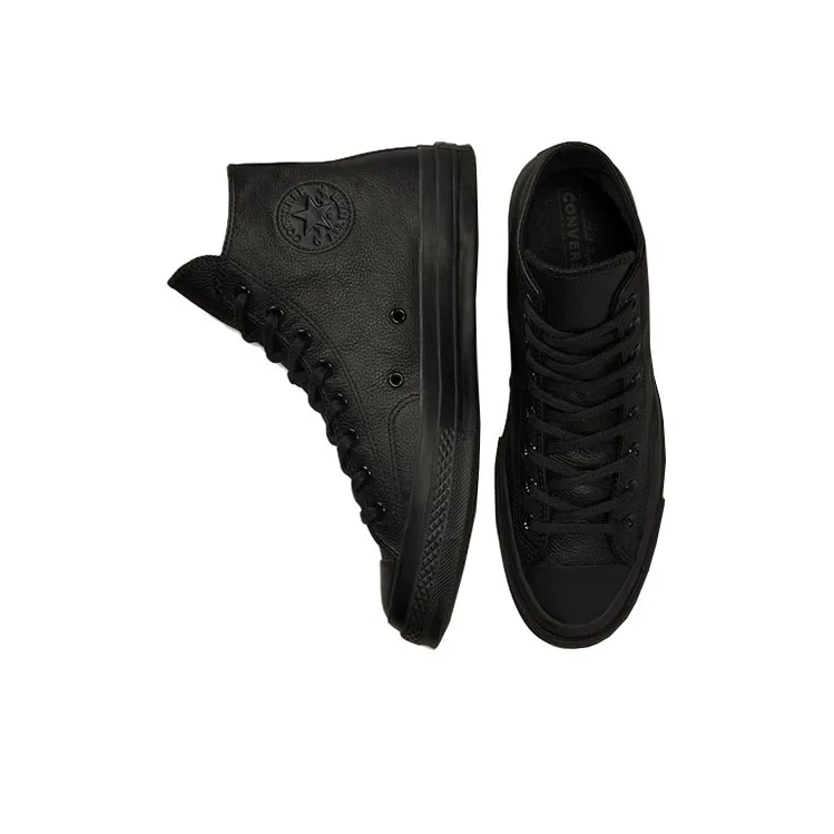 Converse Chuck 70s Tonal Leather High Top 'Black'-3