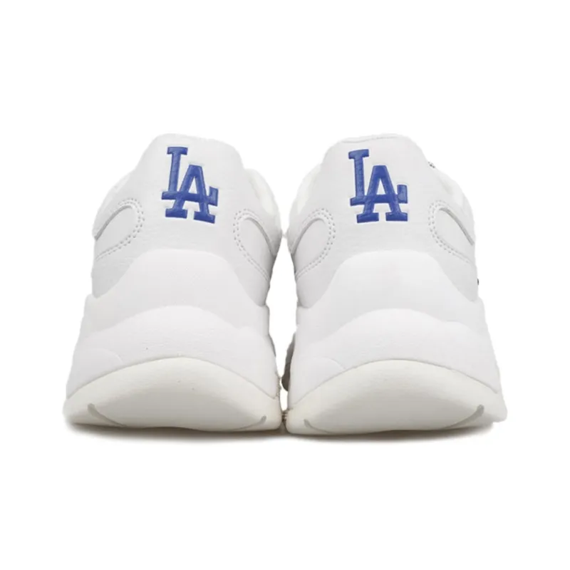 MLB Big Ball Chunky LA Cushioning Anti Slip And Wear Resistant Height Increasing Low Top Chunky Sneakers Unisex White-3