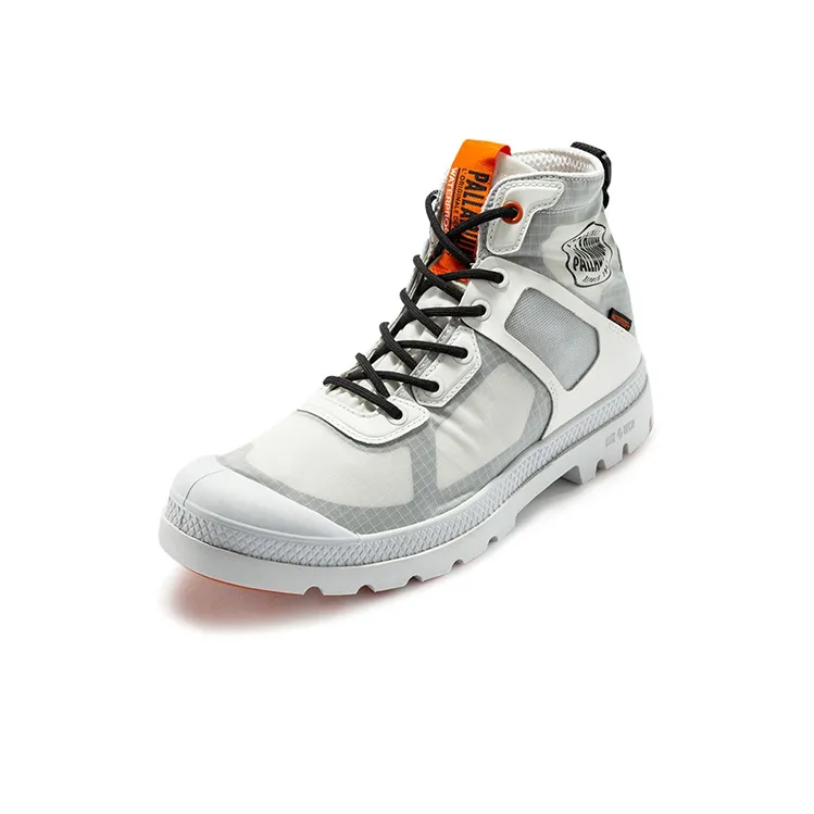 Palladium Pampa L+ VPR WP+ II Wear-Resistant Water-Resistant Cushioning High-Top Canvas Shoes Unisex White-1