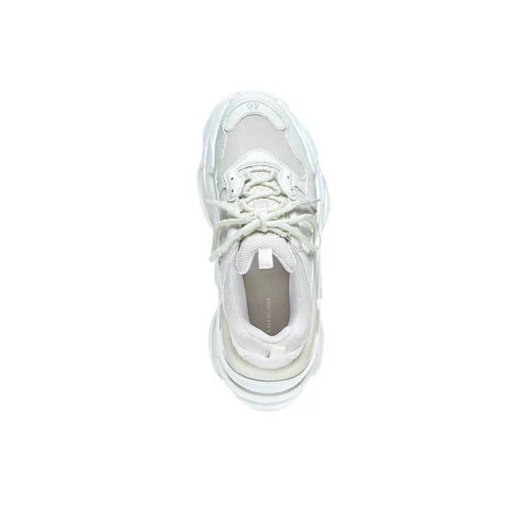 Balenciaga Triple STriple S Cushioning Anti Slip And Wear Resistant Low Top Chunky Sneakers Men's White-3