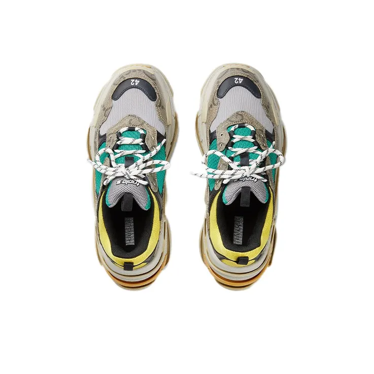 Balenciaga Gucci X Balenciaga Triple S 'The Hacker Project Beige Yellow'-3