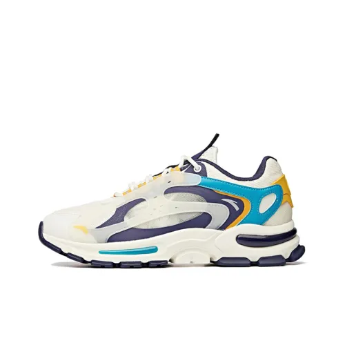 ANTA Chunky Sneakers Men Low-Top Ivory White/Spectrum Purple/Interstellar Blue
