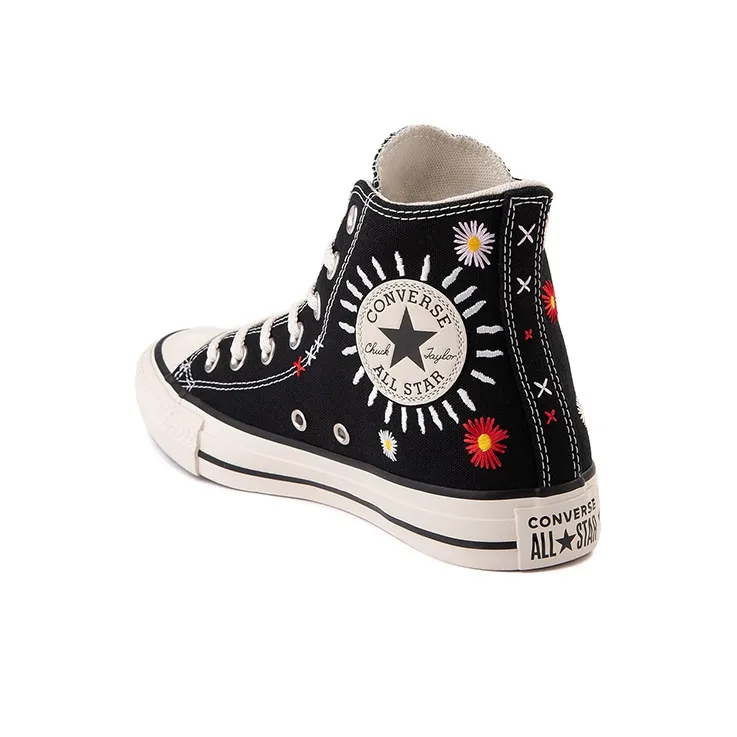 Converse Chuck Taylor All Star High 'Daisy Embroidery' Black-4