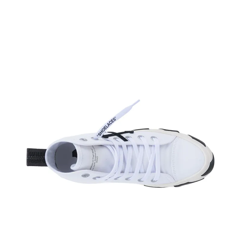 OFF WHITE Vulcanized Mid Top White Black-2