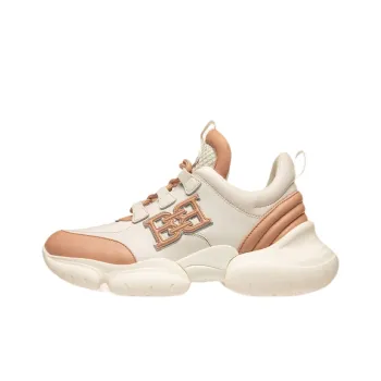 BALLY Cushioning Anti Slip And Wear Resistant Mid Top Chunky Sneakers Women's Beige Brown