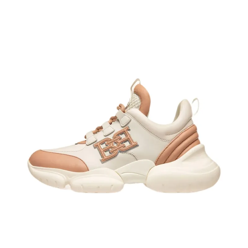BALLY Shock Absorbers With Slip Resistant And Abrasion Resistant Properties Mid Top Chunky Sneakers Women's Beige Brown-0