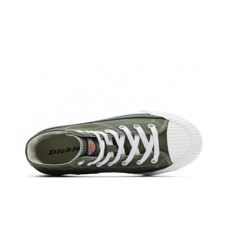 Dickies Canvas Shoes Unisex High Top Army Green-2