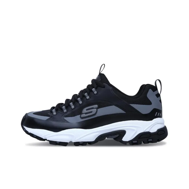 Skechers Stamina Running Shoes Black/White/Gray-0