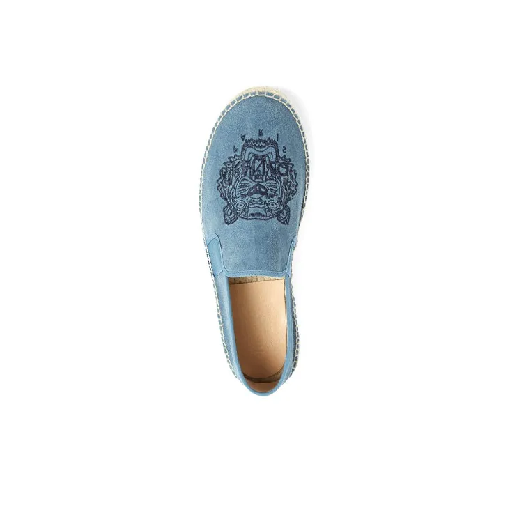 KENZO Tiger Stretch Suede Espadrilles Women's Glacier Blue-3