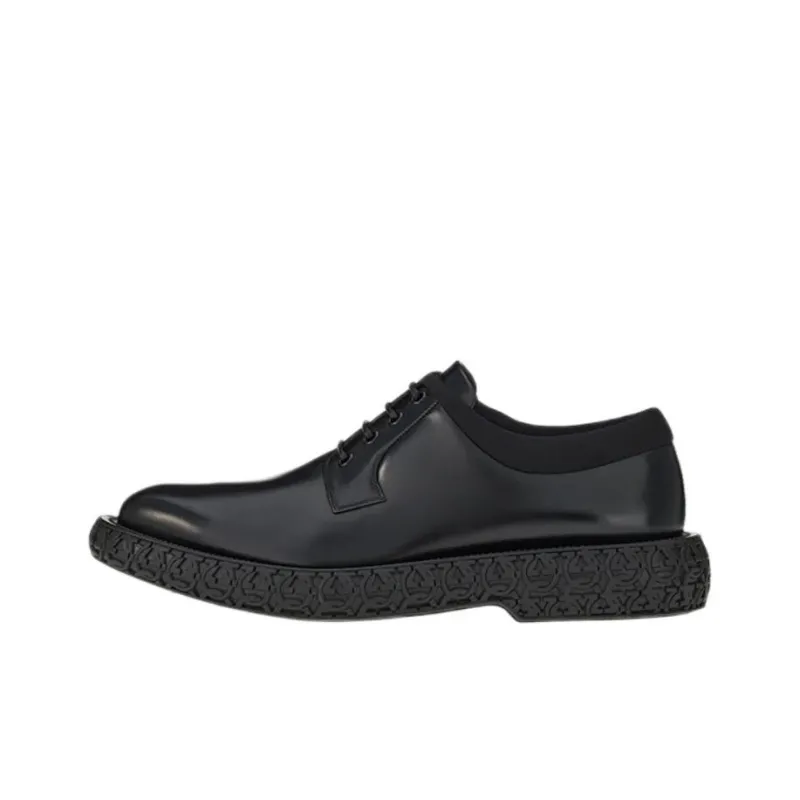 FERRAGAMO Mark Leather Derby Shoes-0