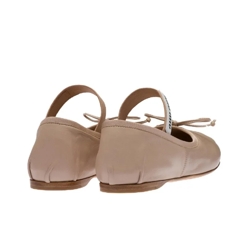 MIU MIU Ballerinas Water Lily Leather Women's-4