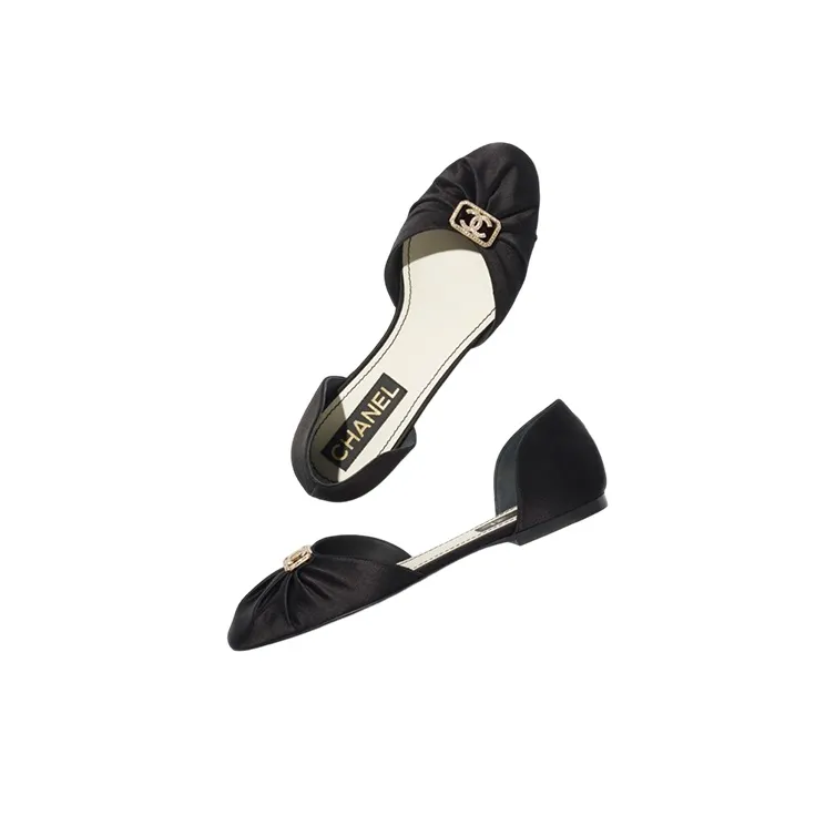 CHANEL Casual Single Shoes Women's Black-3