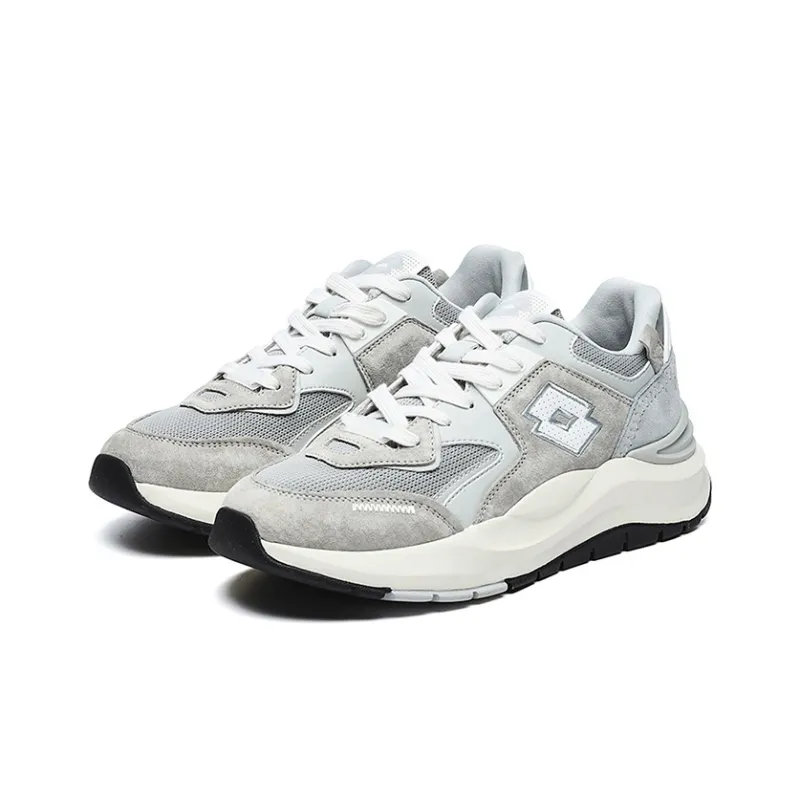 LOTTO Thundercloud Wear Resistant Cushioning Slip Resistant Low Top Chunky Sneakers Men's Glacier Gray-1