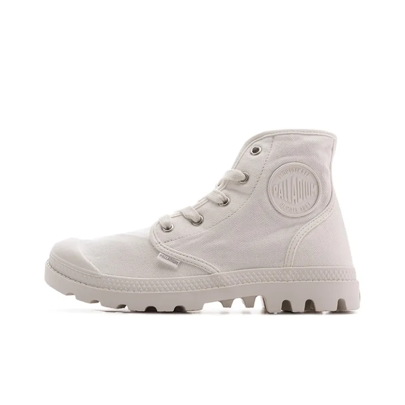 Palladium Pampa Hi CVS Anti Slip Wear Resistant High Top Canvas Shoes Women's White-0