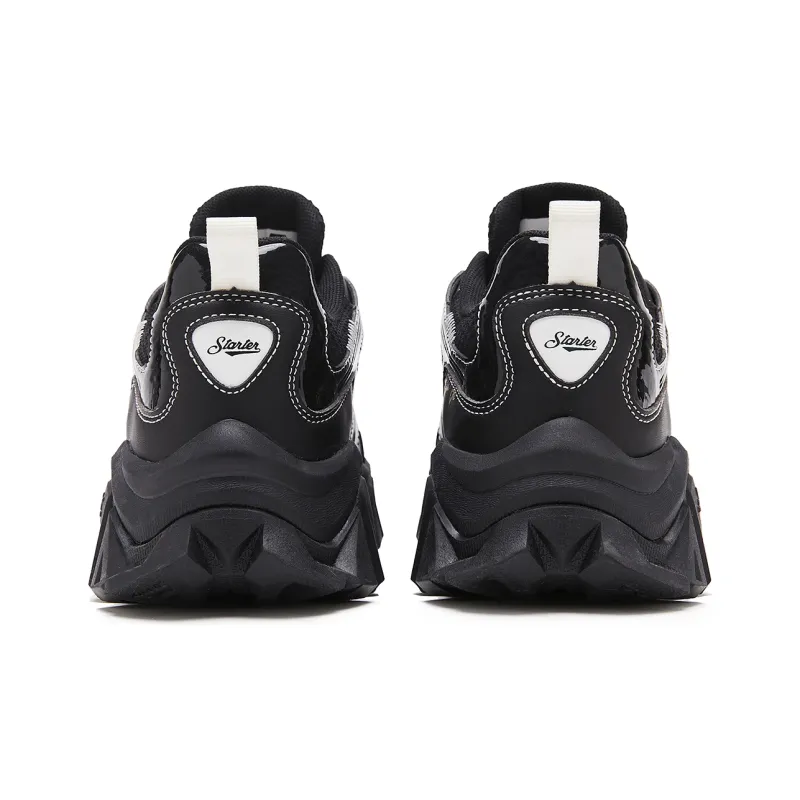STARTER Wear resistant And Lightweight Low Top Chunky Sneakers Women's Black-4