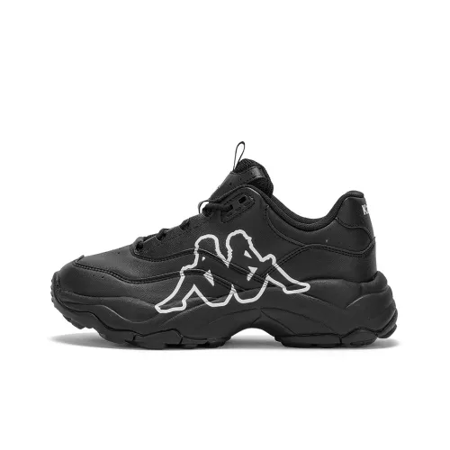 Kappa Cushioning, Slip Resistant, And Abrasion Resistant Low Top Chunky Sneakers Unisex Black