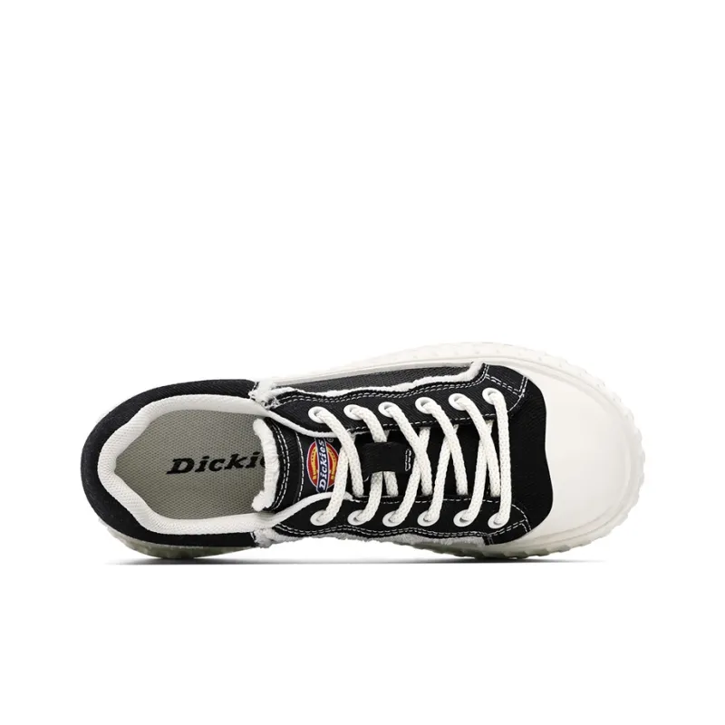 Dickies Wear resistant And Lightweight Low Top Canvas Shoes Women's Black-3