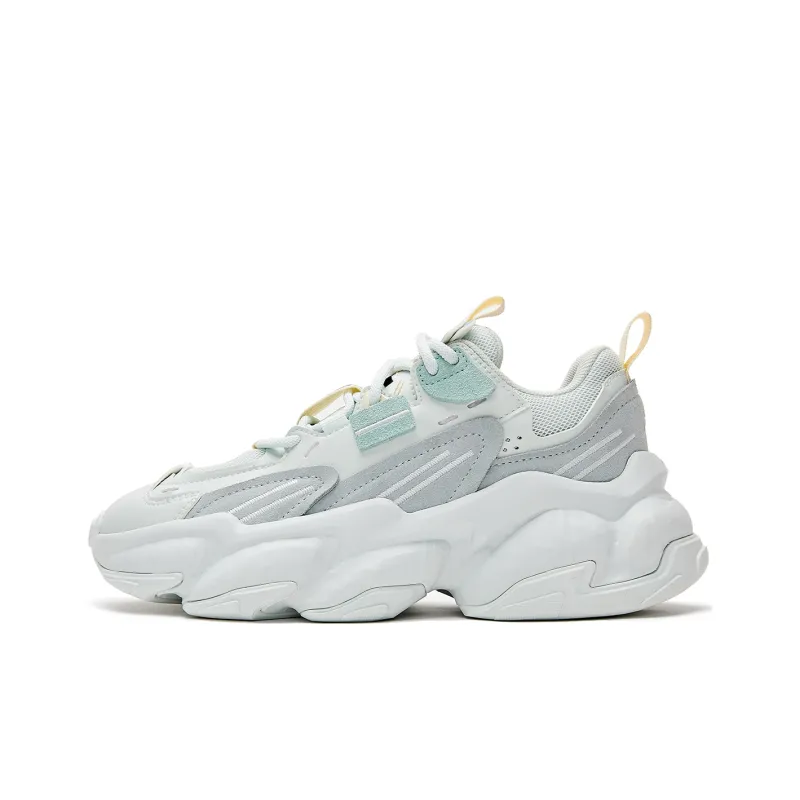 STARTER Rock Formation Series Wear Resistant Low Top Chunky Sneakers Women's White-0