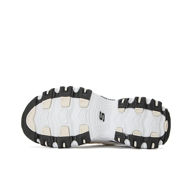 Skechers D'LITES 1.0 Cushioning Anti Slip And Wear Resistant Low Top Chunky Sneakers Men's Gray Black-4