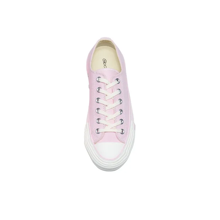 GOOD BAI Canvas Shoes Unisex Low Top Pink-3