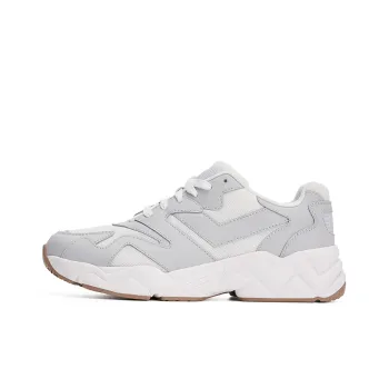 PONY MODERN Anti Slip And Wear Resistant Height Increasing Cushioning Support Low Top Chunky Sneakers White Gray