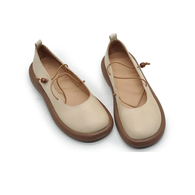 ARTMU Women's Casual Shoes Women's Low Top Camel/Ecru-9