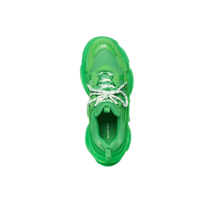 Balenciaga Triple S Clear Sole Fluo Green Women's-3