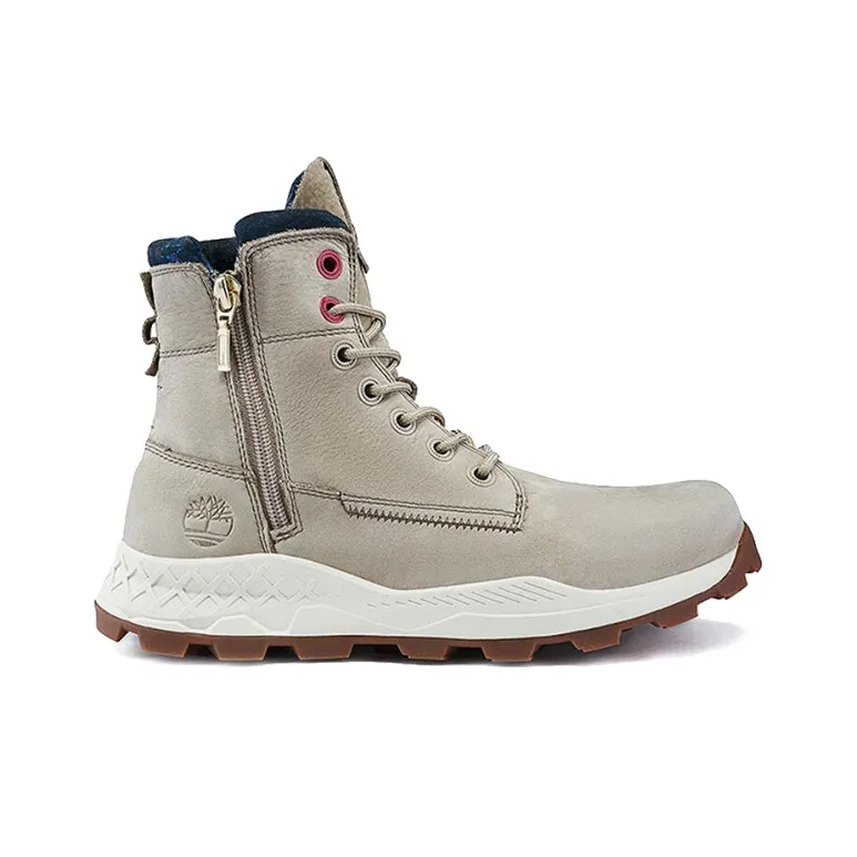 Timberland Brooklyn Side Zip Wide Fit Boots 'Beige Nubuck'-1