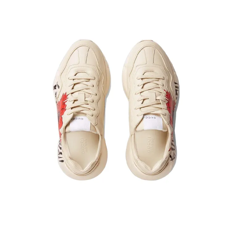 GUCCI Women's Rhyton 'GUCCI Hawaii Poppy Print' Women's-3