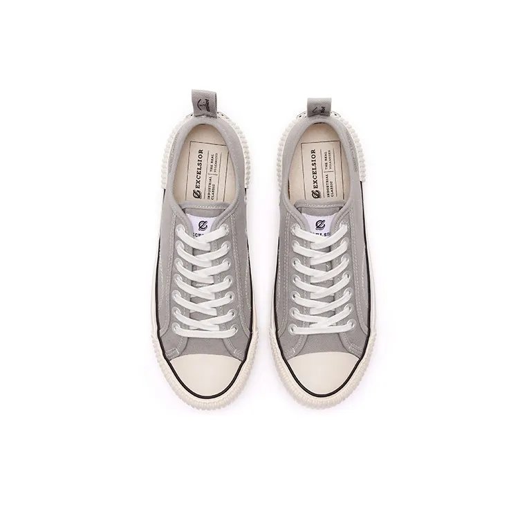 Excelsior Canvas Shoes Unisex Low Top Sky Gray-3
