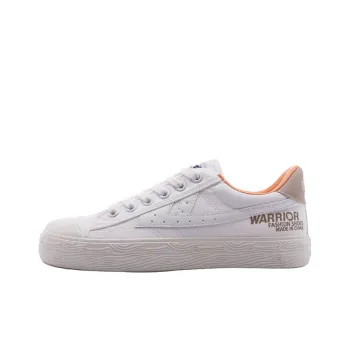 Warrior Warrior Low Top Canvas Shoes Unisex White Coffee