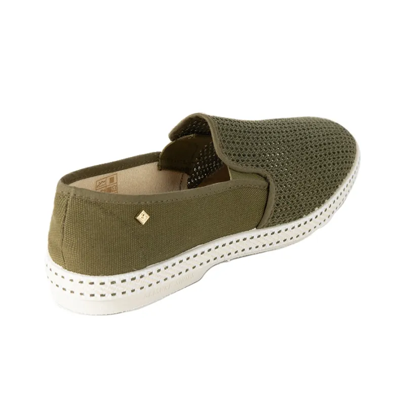 Rivieras Casual Flat Shoes Unisex Olive Green-3